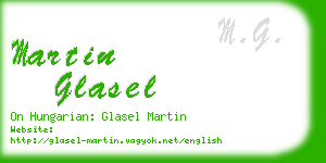 martin glasel business card